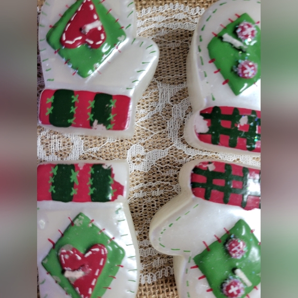 Nwot lot of floating candles stars and mittens - Picture 2 of 6